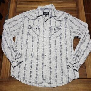 Moon Shine Spirit by Brad Paisley LS Pearl Snap Western Floral Shirt - Size XL